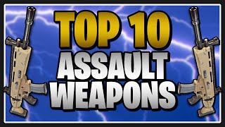 The TOP 10 Assault Weapons in Fortnite Save the World [upl. by Coffin]