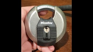 68 Picking Master Lock M50XD Disk lock [upl. by Quintessa]