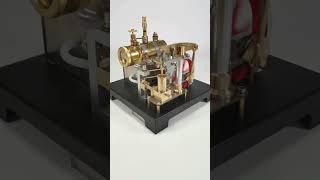 Beam Steam Engine Model amp Horizontal Boiler with Centrifugal Regulator DIY Assembly KitStirlingkit [upl. by Evey]