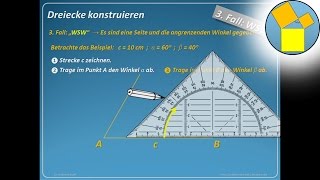 Dreiecke konstruieren 3  WSW  Rueff [upl. by Glogau790]