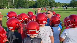 8U Guilderland Dutchmen Tackle Team Huddle [upl. by Kamat]