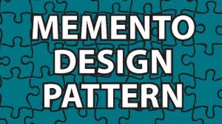 Memento Design Pattern [upl. by Annaoy]