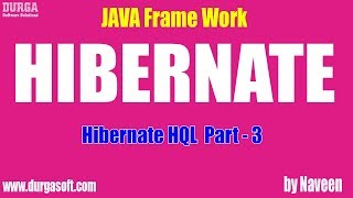 Hibernate tutorial  Hibernate HQL Part  3 by Naveen [upl. by Ffoeg]