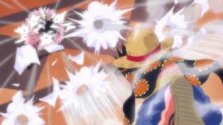 Luffy and Kyros VS Doflamingo  Jet Gatling [upl. by Urana]