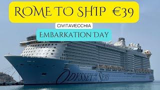 Rome to Port Civitavecchia amp Embarkation Day  Odyssey of the Seas [upl. by Anuaek718]