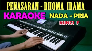 PENASARAN  HRhoma Irama  KARAOKE Nada Cowok  Pria  Lirik HD [upl. by Drofniw]