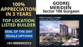 Godrej Meridien sector 106 realestate gurgaonproperties godrejproperties dwarkaexpressway [upl. by Potts129]