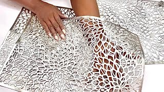 SEE WHAT She Did With TABLE Mats Unbelievable TABLE MAT DECORATING IDEA [upl. by Anneuq999]