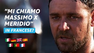 Il Gladiatore in 7 lingue  quotMi chiamo Massimo Decimo Meridioquot  Amazon Prime Video [upl. by Nuris]