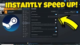 How to Speed Up Downloads on Steam Updated [upl. by Aehsel]