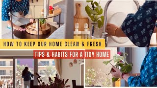 How to Keep Your Home Clean amp Fresh 🌱 Tips and Habits for A Tidy Home  Abode Diaries [upl. by Atnauq]