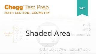 SAT prep  SAT Geometry Shaded Area  Chegg Test Prep [upl. by Akimehs]