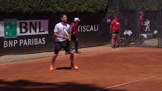 Adrian Mannarino Two Forehands Slow Motion [upl. by Eillac]