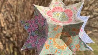 How to sew Moravian star in english paper piecing [upl. by Abisha238]