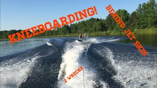 Kneeboarding behind jet ski [upl. by Licko]