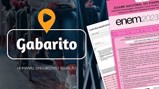 GABARITO ENEM 2023  Correção ao Vivo  Dia 1 Linguagens Humanas e Redação  ProEnem [upl. by Eerased637]