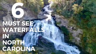 6 MUST SEE WATERFALLS in NORTH CAROLINA  Whitewater Falls  North Carolina Waterfalls [upl. by Ehcrop]