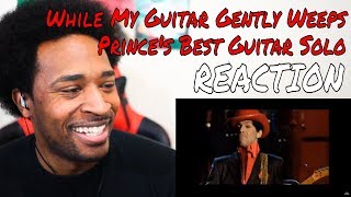 While My Guitar Gently Weeps Performance Prince Best Guitar Solo REACTION  DaVinci REACTS [upl. by Akkin29]