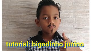 como fazer bigode para São João festa junina [upl. by Horgan311]