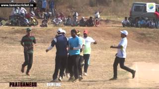 Prathamesh Bowling in Sharadchandra Pawar chashak 2016 at Murbad [upl. by Nnahteb912]