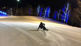 RIDE Snowboards warpig 148 リョータ ダイナランド 早朝ナイター 2018年01月07日 [upl. by Aremihc]