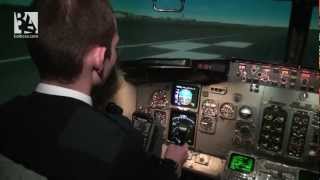 Becoming a pilot Baltic Aviation Academys students in Full Flight Simulator Russian version [upl. by Goddard281]