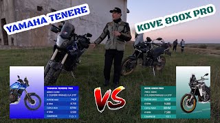 Kove 800x Pro vs Yamaha Tenere 700 [upl. by Anirt]