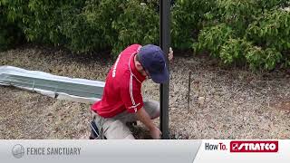 HowTo Install Stratco EziSlat Fencing Panel Assembly [upl. by Akena417]