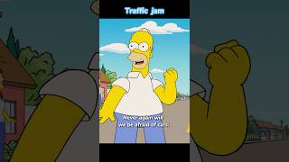 The Simpsons found a way to deal with the traffic jam Season 33 Episode 4shorts funny simpsons [upl. by Gula955]