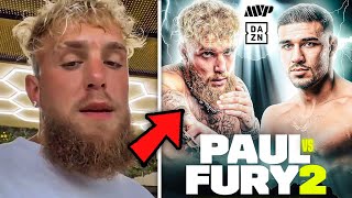 Jake Paul Responds To Tommy Fury REMATCH [upl. by Howard]