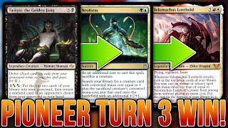 TURN 3 WIN IN PIONEER Velomachus Lorehold  Neoform  Taking Extra Turns  Magic The Gathering MTG [upl. by Nathalie]