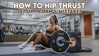 HOW TO HIP THRUST  2024 Complete Beginners Guide [upl. by Enilrae287]