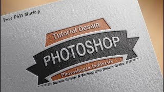 Cara Mudah Desain Logo dengan Mockup di Photoshop [upl. by Katerine]