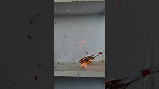 Hydrogen gas is flammable gas  shorts experiment chemistry [upl. by Arracot]