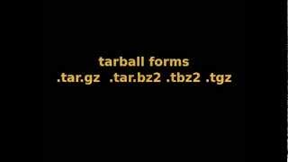 Tarball make and Install Linux targz tgz tarbz2 tbz2 [upl. by Perseus]