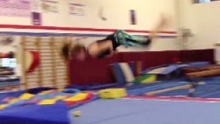 How To Do A Round Off Back Full Twist Tuck For Parkour Cheer And Gymnastics With Coach Meggin [upl. by Annayad899]