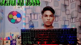 Dezfull KB399M keyboard unboxing and review low budget [upl. by Carny]