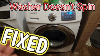 Samsung washer wont spin easy 20 dollar fix [upl. by Martha562]