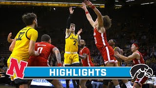 Nebraska at Iowa  Highlights  Big Ten Mens Basketball  Jan 12 2024 [upl. by Kroll]