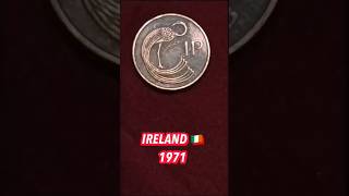 53 Yrs Old Classic Antique Super Rare 1P Of 🇮🇪 Ireland Of 1971 Coin Vintage Currency Trending [upl. by Feldt]