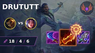 drututt  Akshan TOP vs Irelia  EUW MASTER  LOL Season 2023 [upl. by Estella]