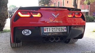 Corvette C7 Stingray Start Up amp Revs  Lovely Exhaust Sound [upl. by Lashoh]