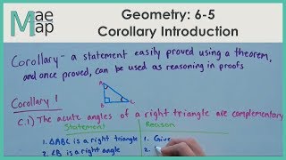 Geometry 65 Corollary Introduction [upl. by Primrosa372]