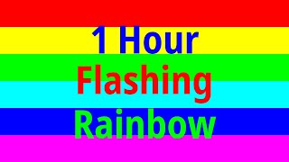 1 Hour Disco Lights  Flashing Rainbow  Party  LED  Be careful of flashing [upl. by Anomis]