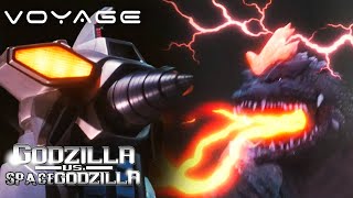 Godzilla vs SpaceGodzilla  Moguera Fights SpaceGodzilla  Voyage [upl. by Hauck334]