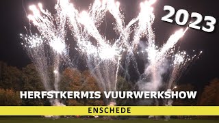 Vuurwerkshow Enschede 2023 Herfstkermis  Halloweenkermis [upl. by Concoff]