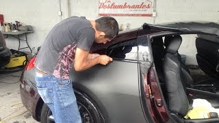 Tutorial Cómo Poner Vinil en un Automóvil Nissan 350Z [upl. by Orose704]