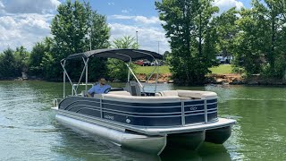 2024 Harris Sunliner 230  MarineMax Lake Wylie [upl. by Atiekram]