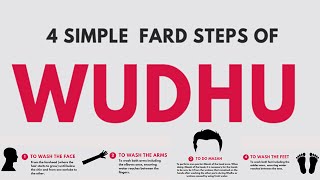 A MUSLIMS GUIDE TO BASICS  4 Simple Fard Steps of Wudhu  Animated Infographic [upl. by Nnasor214]