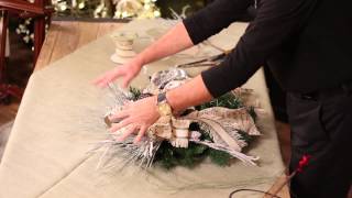 How To Make A Cest Noel Theme Christmas Wreath  Trees n Trends  Unique Home Decor [upl. by Noj]